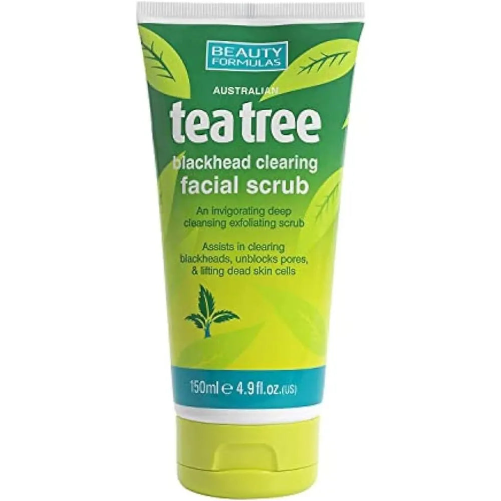 Beauty_20Formulas_20Tea_20Tree_20Facial_20Scrub_20150ml.jpg Beauty Formulas Tea Tree Facial Scrub 150ml - Image 1
