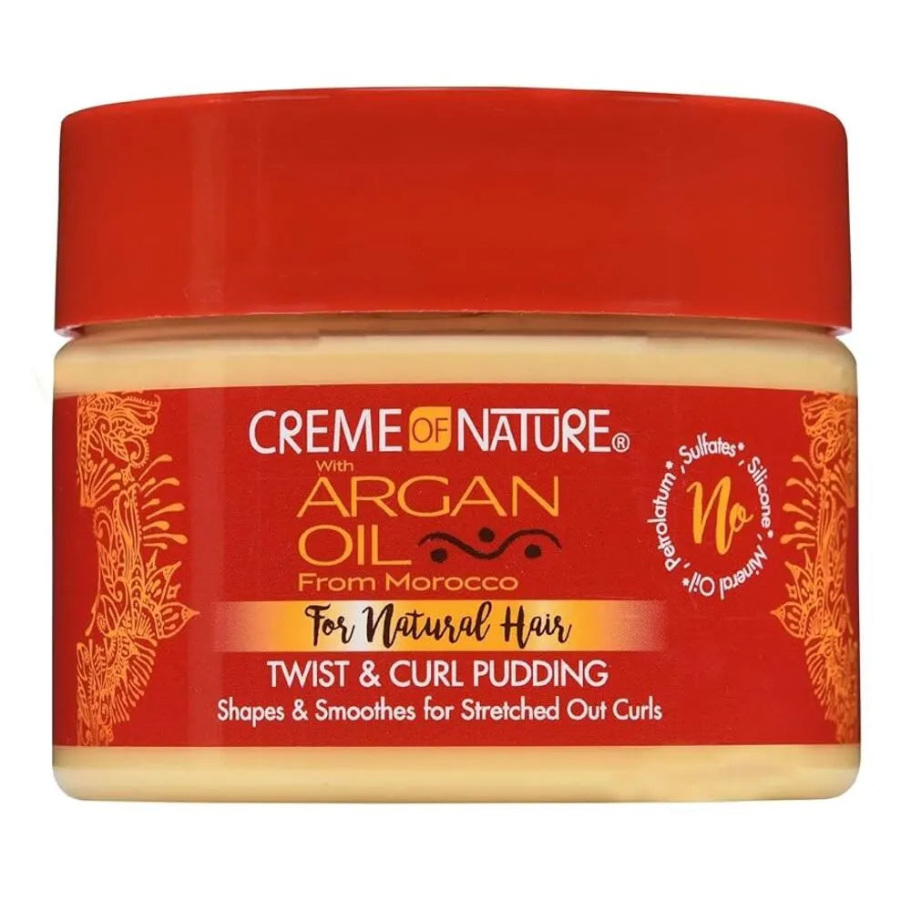 Cream_20of_20Nature_20Argan_20Oil_20Twist_20and_20Curl_20Pudding_20326g.jpg Cream of Nature Argan Oil Twist & Curl Pudding 326g - Image 1