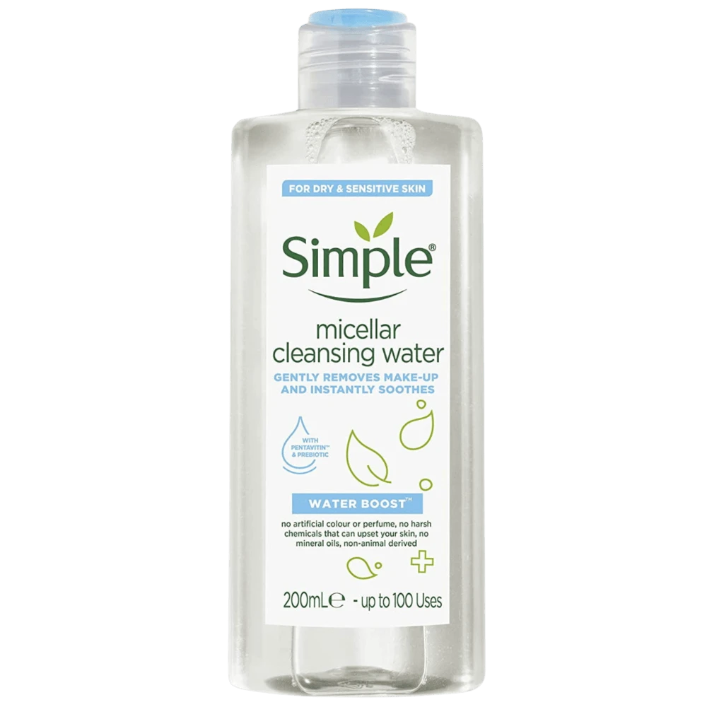 Simple_20Miscellar_20Cleanser_20Water_20200ml.png Simple Micellar Cleansing Water 200ml - Image 1