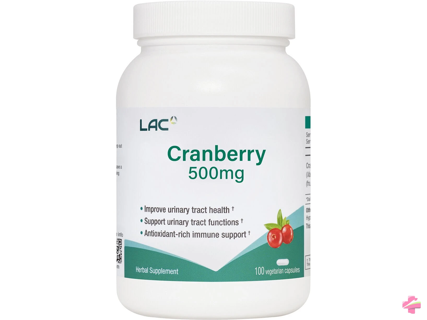 lac-cranberry-500mg-100caps-cpU5AC_0 LAC CRANBERRY 500MG *100CAPS - Image 1