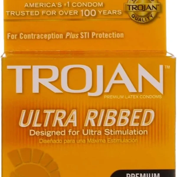 TROJAN ULTRA RIBBED * 3