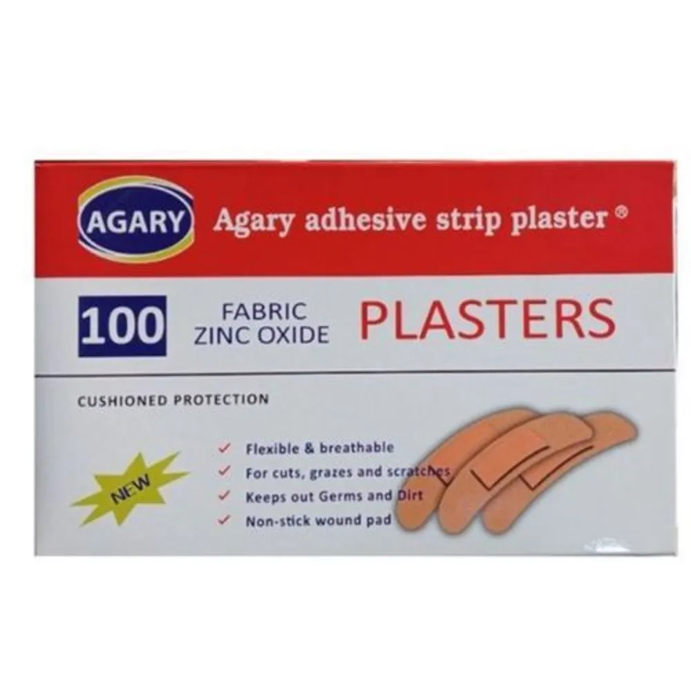 Agary_20Adhesive_20Plaster_20Strips_20x100_20pieces_6801e7b4-0a73-4466-852f-1fa275d549cf Agary Adhesive Plaster Strips x100 pieces - Image 1